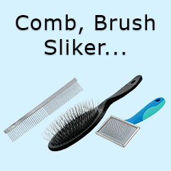Comb, brush, sliker-brush pour dog and cat