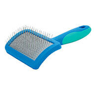 Slicker brush with soft pins - Vivog - Cats and small dogs - brushing surface 7cm x 5cm