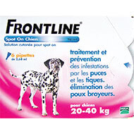 Antiparasitics pipets - Frontline Spot On - dog - 20 to 40kg