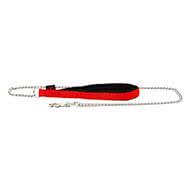 Dog Lead chain - red