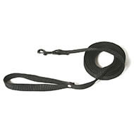 Longe noire cordeau nylon pour chien