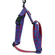 Blue red dog harness - original paw