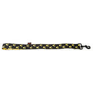 Black yellow dog lead - original paw