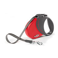 Dog retractable lead - Flexi - red Comfort Compact