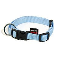 Adjustable dog collar blue nylon