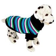 Dog sweater - Disco striped