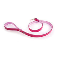 Allure leash in Pink/Pink leather - L.100 x W.1,9 cm