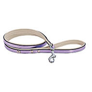 Dog lead - Pearly parme - 100x1.6cm