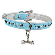 Dog collar - Elegance blue