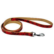 Dog lead - strass - red - 100x1.5cm
