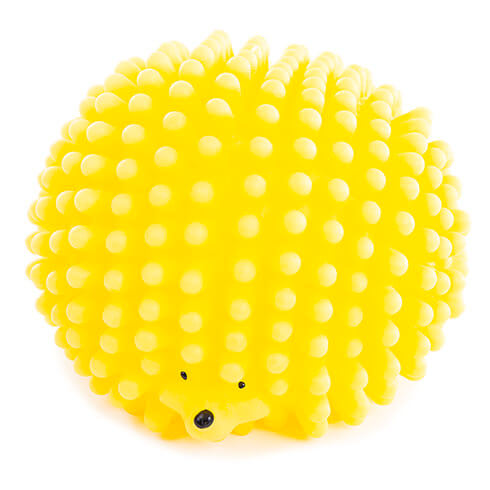 Dog Toy - Yellow Hedgehog