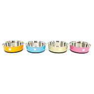 Dog bowl - stainless steel color - Set of 4