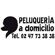 Sticker Peluqueria a domicilio 30x70cm - in Spanish