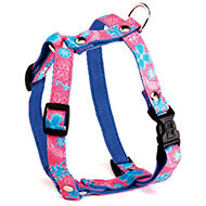 Dog harness - Pink's Floralie