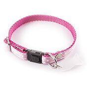 Adjustable Cat Collar - Pea - pink