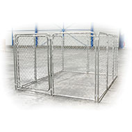 Dog kennel - in flexible mesh - modular - door 100cm