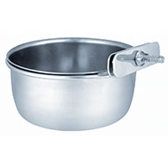 Stainless steel feed bowls for cage