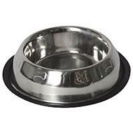 Anti-slip stainless steel bowl