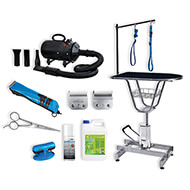 Hydraulic rotate grooming table - Blaster/Dryer - Dog Clipper - Scissors