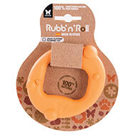 Dog floating toy - Rubb'n'Roll - orange circle - 10x6 cm
