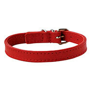 Collar made from imitation lambskin red