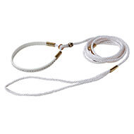 Show lead made with white viscose with diamante