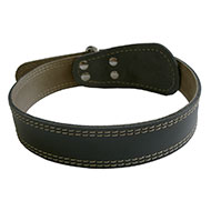 Leather dog black collar - Martin Sellier