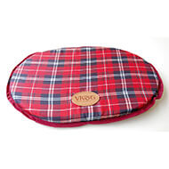 Dog and cat oval cushion - red scotish