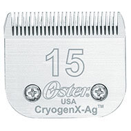 Tête de coupe tondeuse - système Clip - Oster CryogenX-Ag - N° 15 - 1,2mm