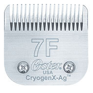 Tête de coupe tondeuse - système Clip - Oster CryogenX-Ag - N° 7F - 3,2mm