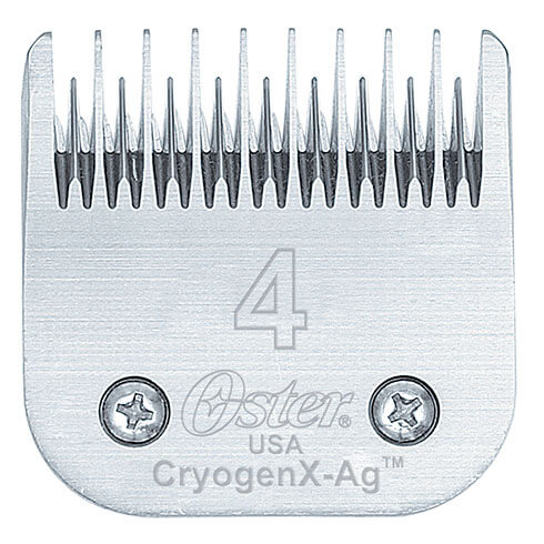 Tête de coupe tondeuse - système Clip - Oster CryogenX-Ag - N° 4 - 9,5mm