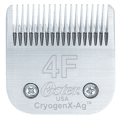 Tête de coupe tondeuse - système Clip - Oster CryogenX-Ag - N° 4F - 9,5mm