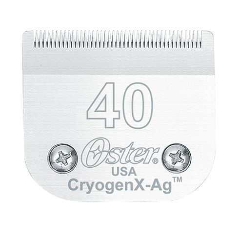 Tête de coupe tondeuse - système Clip - Oster CryogenX-Ag - N° 40 - 0,25mm