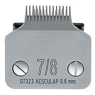Clipper blade - Aesculap Snap on - Clip system - GT323 - Nr 7/8 - 0.8mm