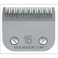 Tête de coupe tondeuse - système Clip - Aesculap Snap On GT326 - N° 15 - 1,2mm
