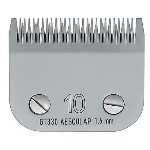 Tête de coupe tondeuse - système Clip - Aesculap Snap On GT330 - N° 10 - 1,6mm