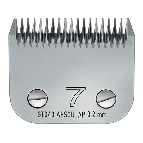 Tête de coupe tondeuse - système Clip - Aesculap Snap On GT343 - N° 7 - 3,2mm