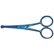 Grooming straight scissors XP 350 - spécial sensitive area - Optimum Blue Ray - 10,5 cm