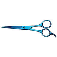 Grooming straight scissors XP352 - semi-professional - Optimum Blue Ray - 16,5 cm