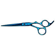 Grooming straight scissors XP392 - semi-professional - Optimum Blue Ray - 17 cm
