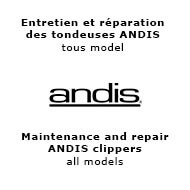 Maintenance and repair of Andis clippers (on request)