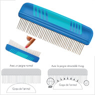 Retractable comb VIVOG
