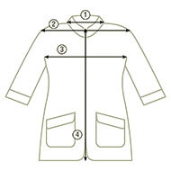 Schéma du choix des tailles de blouses de toilettage